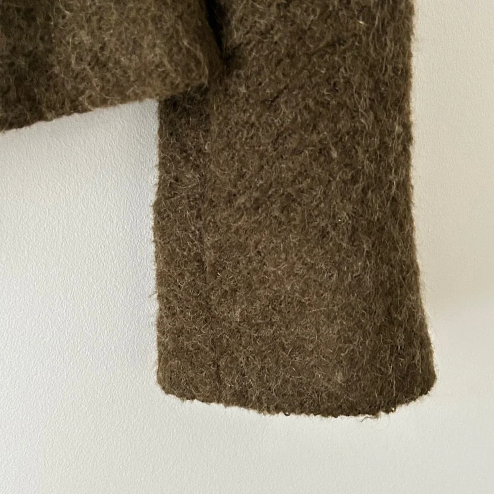 Claudie Pierlot Olive Green Mohair Jacket